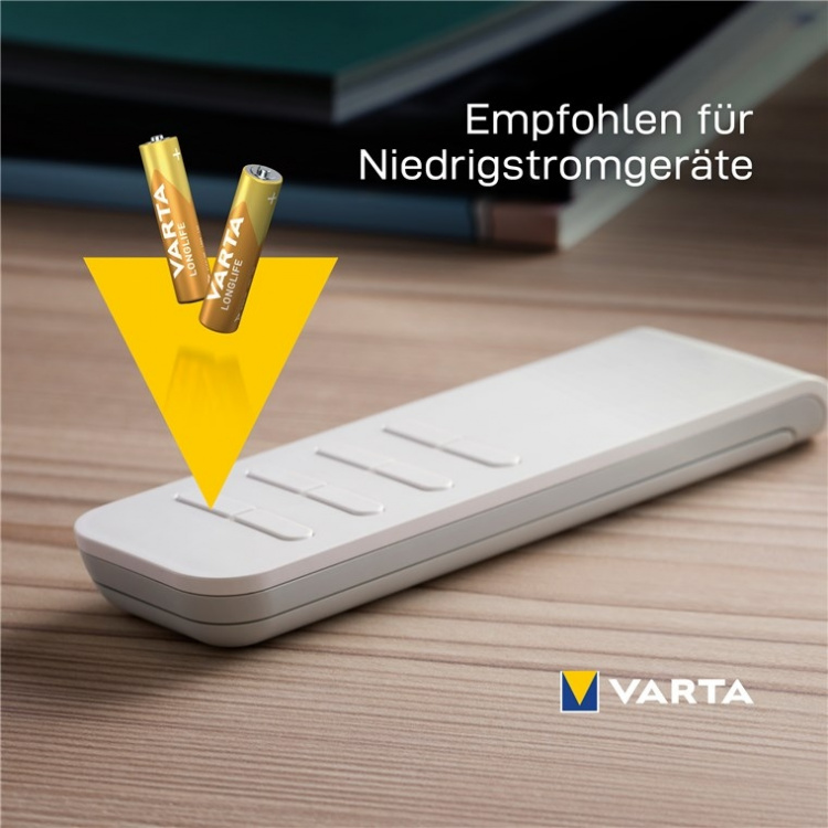 Varta LR03/AAA (Micro) (4103) batteri, 12 stk. eske alkalisk manganbatteri, 1,5 V