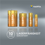 Varta LR03/AAA (Micro) (4103) batteri, 12 stk. eske alkalisk manganbatteri, 1,5 V