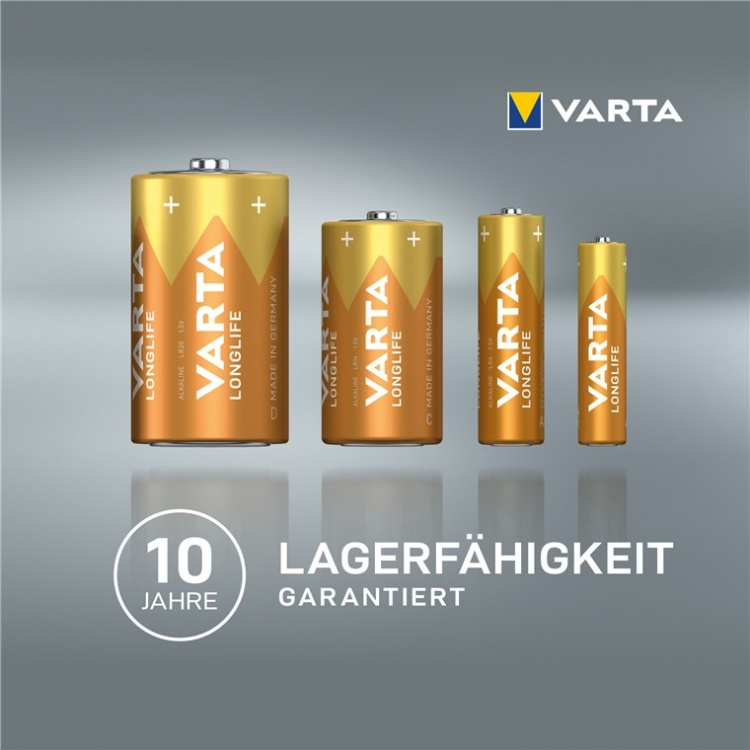 Varta LR03/AAA (Micro) (4103) batteri, 12 stk. eske alkalisk manganbatteri, 1,5 V