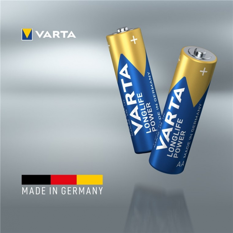Varta LR6/AA (Mignon) (4906) batteri, 12 stk. eske alkalisk manganbatteri, 1,5 V Varta LR6/AA (Mignon) (4906) batteri, 12 stk. eske alkalisk manganbatteri, 1,5 V