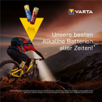 Varta LR6/AA (Mignon) (4906) batteri, 12 stk. eske alkalisk manganbatteri, 1,5 V Varta LR6/AA (Mignon) (4906) batteri, 12 stk. eske alkalisk manganbatteri, 1,5 V