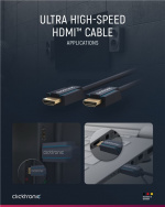 ClickTronic Ultrahøyhastighets HDMI™-kabel Premium-kabel | 1x HDMI™-kontakt 1x HDMI™-kontakt 1x HDMI™-kontakt | 1,0 m | UHD 8K @ 60 Hz ClickTronic Ultrahøyhastighets HDMI™-kabel Premium-kabel | 1x HDMI™-kontakt 1x HDMI™-kontakt 1x HDMI™-kontakt | 1,0 m | UHD 8K @ 60 Hz