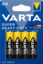 Varta R6/AA (Mignon) (2006) batteri, 4 stk. blisterpakning Sink-karbonbatteri, 1,5 V Varta R6/AA (Mignon) (2006) batteri, 4 stk. blisterpakning Sink-karbonbatteri, 1,5 V
