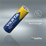 Varta LR6/AA (Mignon) (4006) batteri, 10 stk. eske alkalisk manganbatteri, 1,5 V