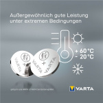 Varta CR2016 (6016) batteri, 5 stk. i blisterpakning, litiumknappcelle, 3 V Varta CR2016 (6016) batteri, 5 stk. i blisterpakning, litiumknappcelle, 3 V
