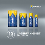 Varta LR20/D (Mono) (4020) batteri, 20 stk. i eske alkalisk manganbatteri, 1,5 V