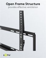 Goobay TV-veggfeste Basic FIXED (M) for TV-er fra 32 til 55 tommer (81-140 cm) opp til 35 kg