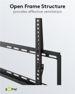 Goobay TV-väggfäste Basic FIXED (L) för TV-apparater från 37 till 70 tum (94-178 cm) upp till 35 kg