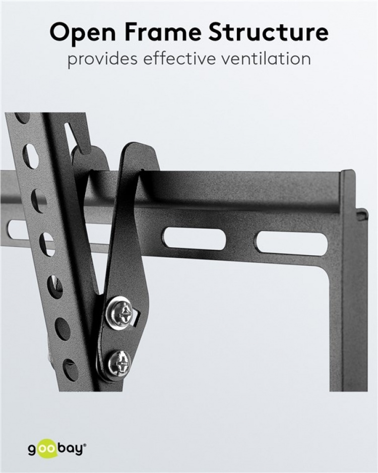 Goobay TV-veggfeste Basic TILT (L) for TV-er fra 37 til 70 tommer (94 til 178 cm), vippbart opp til 35 kg Goobay TV-veggfeste Basic TILT (L) for TV-er fra 37 til 70 tommer (94 til 178 cm), vippbart opp til 35 kg