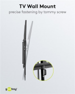 Goobay TV-veggfeste Basic TILT (L) for TV-er fra 37 til 70 tommer (94 til 178 cm), vippbart opp til 35 kg Goobay TV-veggfeste Basic TILT (L) for TV-er fra 37 til 70 tommer (94 til 178 cm), vippbart opp til 35 kg
