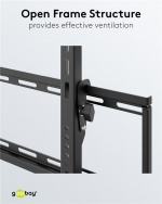 Goobay TV-veggfeste Basic TILT (XL) for TV-er fra 43 til 100 tommer (109-254 cm), vippbart opp til 75 kg