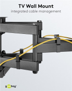 Goobay TV-veggfeste Pro FULLMOTION (XL) for TV-er fra 43 til 100 tommer (109-254 cm), fullt bevegelig (svingbart og vippbart) opp til 60 kg