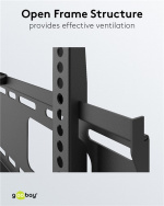 Goobay TV-veggfeste Pro FIXED (M) for TV-er fra 32 til 55 tommer (81-140 cm) (opptil 50 kg)