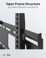 Goobay TV-veggfeste Pro FIXED (XL) for TV-er fra 43 til 100 tommer (109-254 cm) til 75 kg