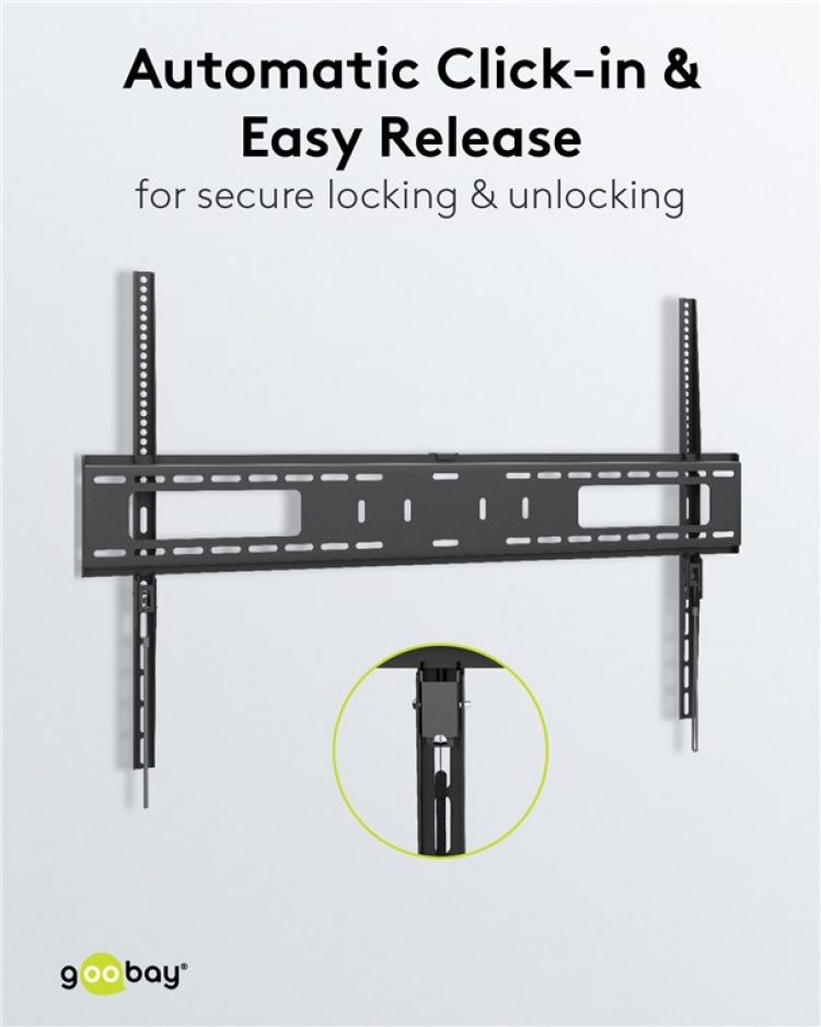 Goobay TV-veggfeste Pro FIXED (XL) for TV-er fra 43 til 100 tommer (109-254 cm) til 75 kg