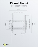 Goobay TV-veggfeste Pro TILT (M) for TV-er fra 32 til 55 tommer (81-140 cm) til 70 kg