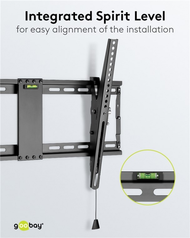 Goobay TV-veggfeste Pro TILT (L) for TV-er fra 37 til 70 tommer (94 til 178 cm), vippbart opp til 70 kg Goobay TV-veggfeste Pro TILT (L) for TV-er fra 37 til 70 tommer (94 til 178 cm), vippbart opp til 70 kg