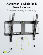 Goobay TV-veggfeste Pro TILT (L) for TV-er fra 37 til 70 tommer (94 til 178 cm), vippbart opp til 70 kg Goobay TV-veggfeste Pro TILT (L) for TV-er fra 37 til 70 tommer (94 til 178 cm), vippbart opp til 70 kg