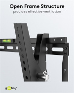Goobay TV-veggfeste Pro TILT (XL) for TV-er fra 43 til 100 tommer (109-254 cm), vippbart opp til 70 kg