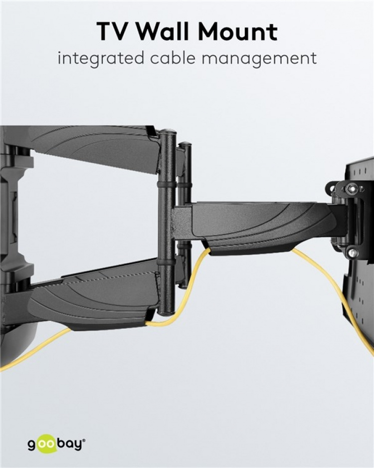 Goobay TV-veggbrakett OLED FULLMOTION (L) spesielt for OLED-TV-er fra 37 til 70 tommer (94 til 178 cm), fullt bevegelig (svingbar og vippbar) opp til 30 kg