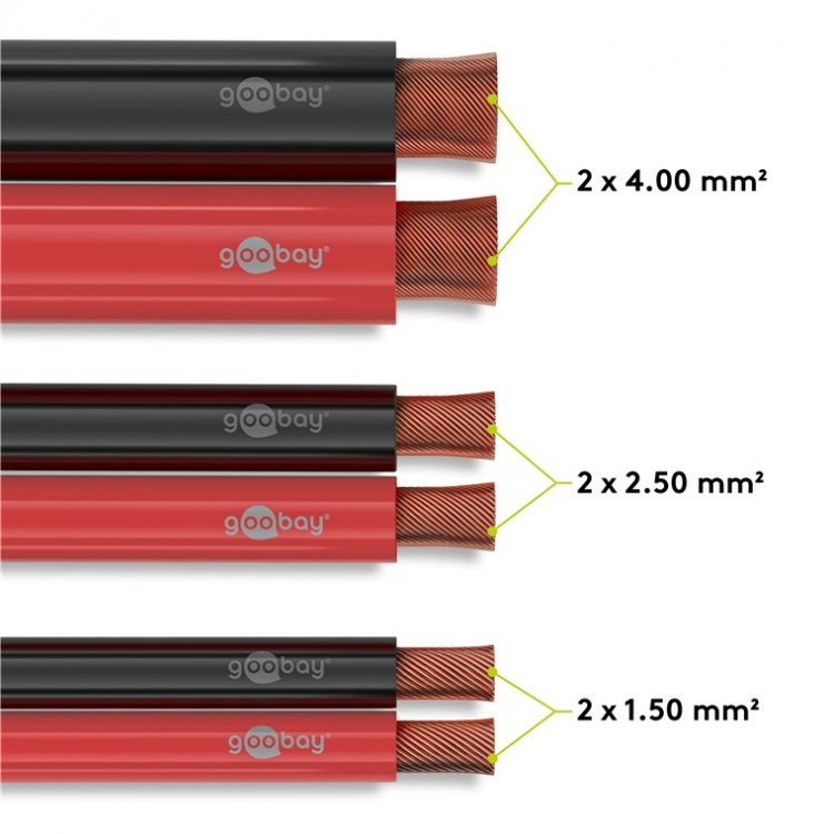Goobay Høyttalerkabel CCA 100 m spole, tverrsnitt 2 x 0,50 mm² Goobay Høyttalerkabel CCA 100 m spole, tverrsnitt 2 x 0,50 mm²