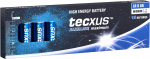 tecxus LR6/AA (Mignon) batteri, 12 stk. eske alkalisk manganbatteri, 1,5 V
