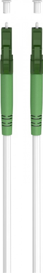 Goobay Fiberoptisk kabel (FTTH), Singlemode (OS2) Hvit, hvit (Simplex), 15 m plugg LC-APC (8°) > plugg LC-APC (8°), halogenfri kabelmantel (LSZH)