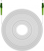 Goobay Fiberoptisk kabel (FTTH), Singlemode (OS2) Hvit, hvit (Simplex), 15 m plugg LC-APC (8°) > plugg LC-APC (8°), halogenfri kabelmantel (LSZH)