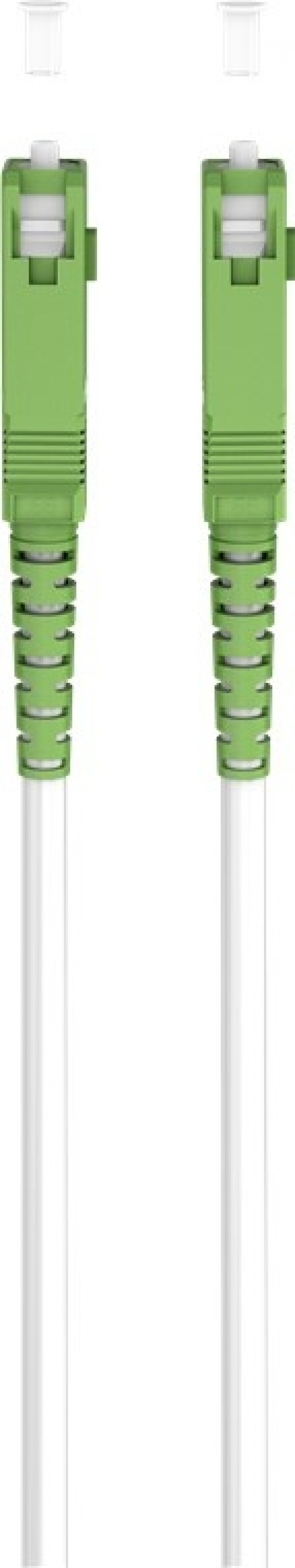 Goobay Fiberoptisk kabel (FTTH), Singlemode (OS2) Hvit, hvit (Simplex), 20 m plugg SC-APC (8°) > plugg SC-APC (8°), halogenfri kabelmantel (LSZH)