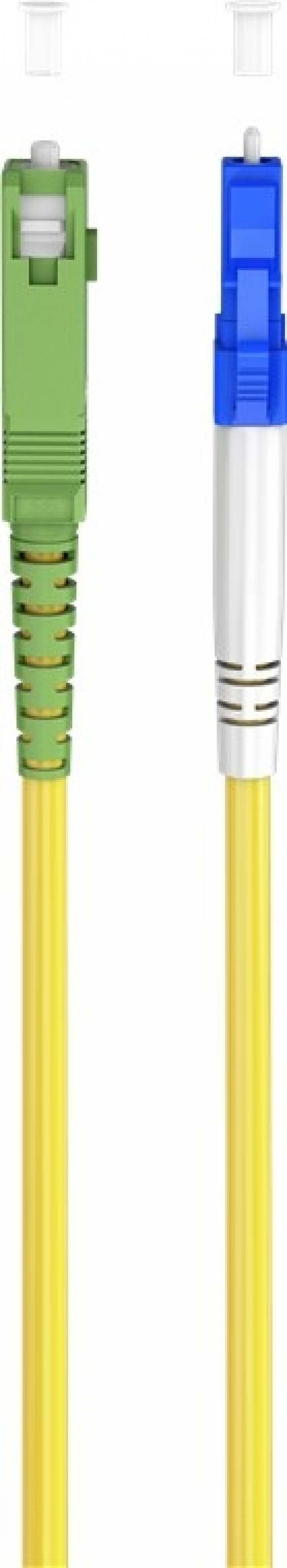 Goobay Fiberoptisk kabel (FTTH), Singlemode (OS2) Gul, gul (Simplex), 25 m plugg SC-APC (8°) > LC-plugg (UPC), halogenfri kabelkappe (LSZH) Goobay Fiberoptisk kabel (FTTH), Singlemode (OS2) Gul, gul (Simplex), 25 m plugg SC-APC (8°) > LC-plugg (UPC), halogenfri kabelkappe (LSZH)