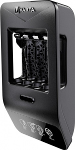 Varta LCD Smart Charger+ (type 57684) inkl. 4x AA 2100 mAh lader opptil 4x AA-batterier eller AAA-batterier (NiMH) samtidig