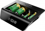 Varta LCD Universal Charger+ (type 57688) lader 1x 9V-batteri eller opptil 4x AA-, AAA-, C- eller D-batterier (NiMH) samtidig Varta LCD Universal Charger+ (type 57688) lader 1x 9V-batteri eller opptil 4x AA-, AAA-, C- eller D-batterier (NiMH) samtidig