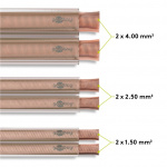 Goobay Høyttalerkabel transparent CCA 50 m spole, tverrsnitt 2 x 0,75 mm²