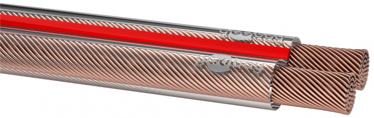 Goobay Høyttalerkabel transparent CCA 10 m spole, tverrsnitt 2 x 1,5 mm²