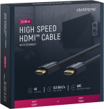 ClickTronic Høyhastighets HDMI™-kabel Premium-kabel | 1x HDMI™-kontakt 1x HDMI™-kontakt | 12,5 m | UHD 4K @ 30 Hz