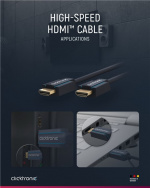 ClickTronic Høyhastighets HDMI™-kabel Premium-kabel | 1x HDMI™-kontakt 1x HDMI™-kontakt | 15,0 m | UHD 4K @ 30 Hz ClickTronic Høyhastighets HDMI™-kabel Premium-kabel | 1x HDMI™-kontakt 1x HDMI™-kontakt | 15,0 m | UHD 4K @ 30 Hz