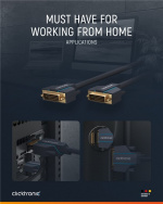 ClickTronic DVI-kabel Premium-kabel | 1x DVI-kontakt 1x DVI-kontakt | 7,5 m | WQXGA @ 60 Hz