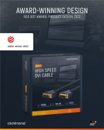 ClickTronic DVI-kabel Premium-kabel | 1x DVI-kontakt 1x DVI-kontakt | 10,0 m | WQXGA @ 60 Hz