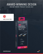 ClickTronic DisplayPort™-kabel Premium-kabel | 1x DisplayPort™-kontakt 1x DisplayPort™-kontakt 1x DisplayPort™-kontakt | 1,0 m | UHD 4K @ 60 Hz ClickTronic DisplayPort™-kabel Premium-kabel | 1x DisplayPort™-kontakt 1x DisplayPort™-kontakt 1x DisplayPort™-kontakt | 1,0 m | UHD 4K @ 60 Hz