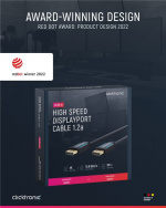 ClickTronic DisplayPort™-kabel Premium-kabel | 1x DisplayPort™-kontakt 1x DisplayPort™-kontakt 1x DisplayPort™-kontakt | 15,0 m | UHD 4K @ 60 Hz