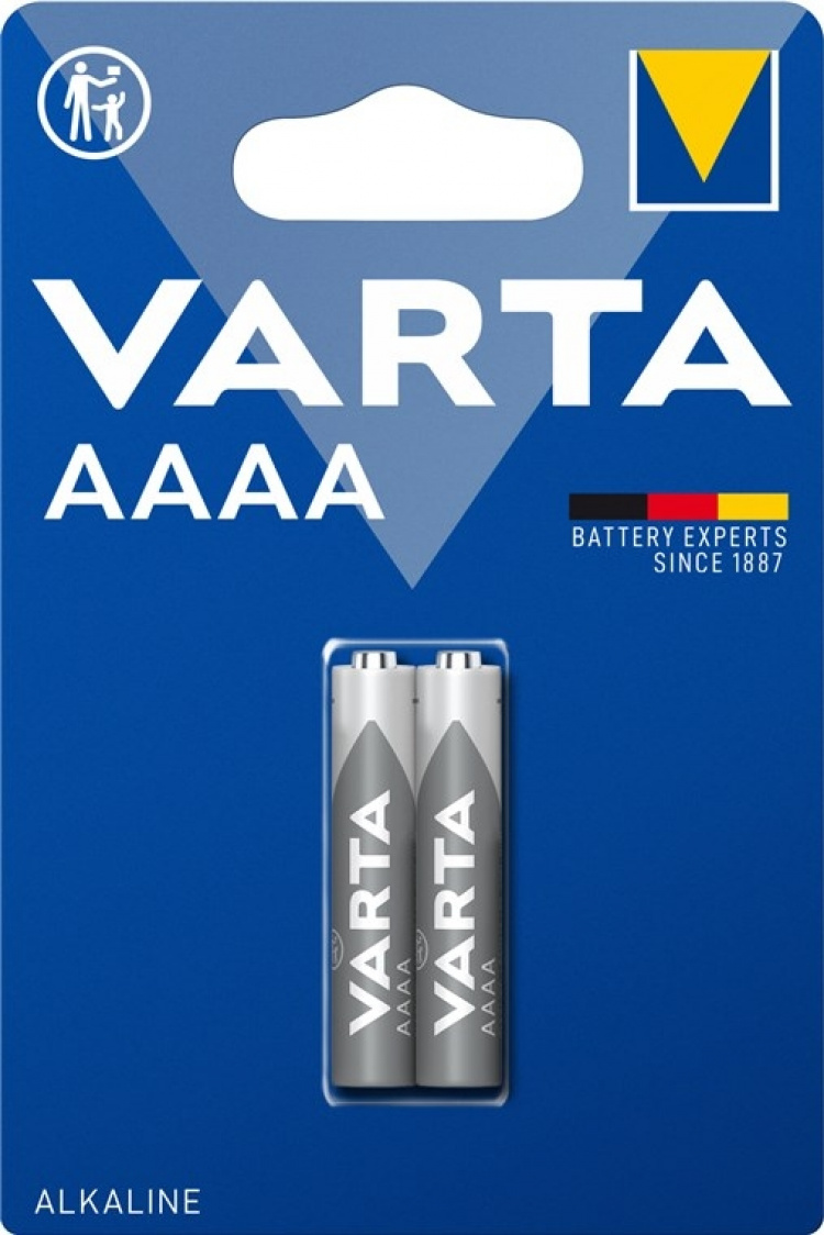 Varta LR61/AAAA (Mini) (4061) batteri, 2 stk. blister alkalisk manganbatteri, 1,5 V