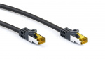 Goobay RJ45 patchkabel S/FTP (PiMF), 500 MHz, med CAT 7 råkabel, svart, 10 m LSZH halogenfri kabelmantel, kobber, RJ45-kontakt (CAT 6A)