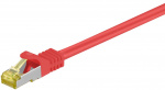 Goobay RJ45 patchkabel S/FTP (PiMF), 500 MHz, med CAT 7 råkabel, rød, 25 m LSZH halogenfri kabelmantel, kobber, RJ45-kontakt (CAT 6A)