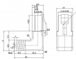 Goobay Kretskabel CAT 5e, 1x 90° vinklet, U/UTP, hvit, 0,5 m kobberbelagt aluminiumtråd (CCA), 1x RJ45-plugg 90° (8P8C)