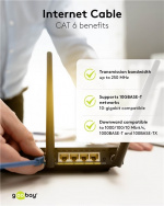 Goobay Kretskabel CAT 6, S/FTP (PiMF), rød, 2 m kobberbelagt aluminiumtråd (CCA) Goobay Kretskabel CAT 6, S/FTP (PiMF), rød, 2 m kobberbelagt aluminiumtråd (CCA)