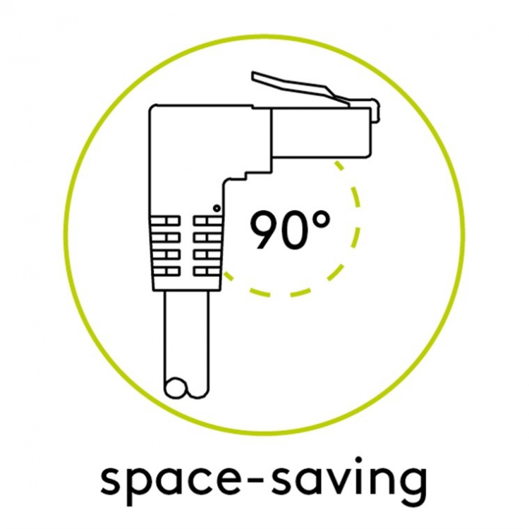 Goobay Kretskabel CAT 5e, 2x 90° vinklet, F/UTP, hvit, 5 m kobberbelagt aluminiumtråd (CCA), 2x RJ45-plugg 90° (8P8C) Goobay Kretskabel CAT 5e, 2x 90° vinklet, F/UTP, hvit, 5 m kobberbelagt aluminiumtråd (CCA), 2x RJ45-plugg 90° (8P8C)