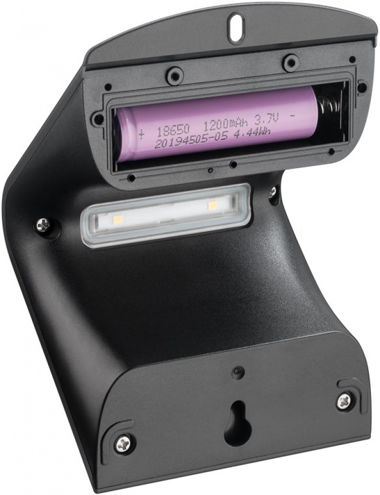 Goobay LED-solcellelampe med bevegelsesdetektor, 1,5 W nøytralt hvitt lys for inngangspartier, garasjeporter og trapper Goobay LED-solcellelampe med bevegelsesdetektor, 1,5 W nøytralt hvitt lys for inngangspartier, garasjeporter og trapper