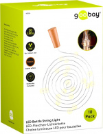 Goobay 10 x 20 LED-flasker Atmosfærisk lysdekorasjon for glassflasker