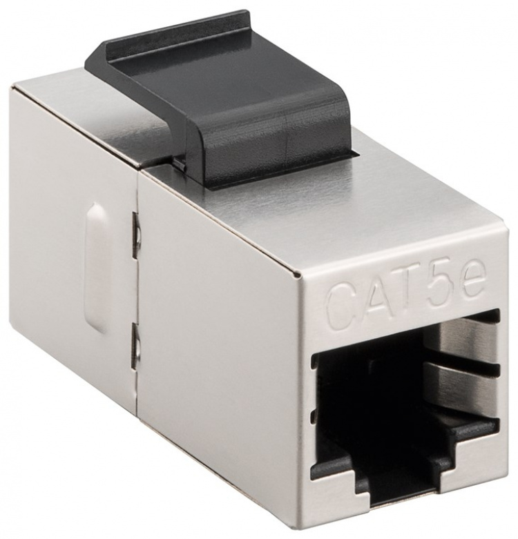 Goobay Keystone-modul RJ45-kontakt CAT 5e, STP 15,95 mm bred, 2 stk. RJ45-kontakter (8P8C).