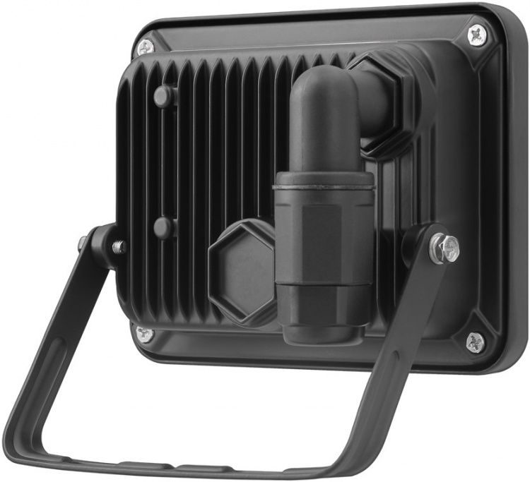 Goobay Utendørs LED-lyskaster, 20 W med 1700 lm, nøytralt hvitt lys (4000 K) og M16-kabelgjennomføring, egnet for utendørs bruk (IP65)